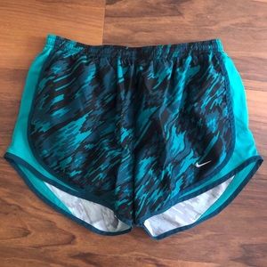 Green/Turquoise Nike Shorts